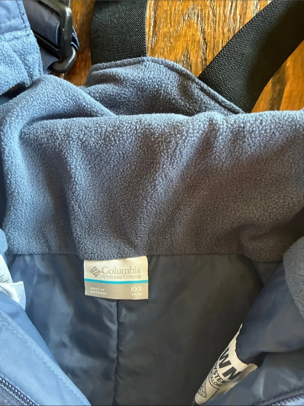 Columbia Kids Navy Blue Snow Overalls XXS (4/5)
